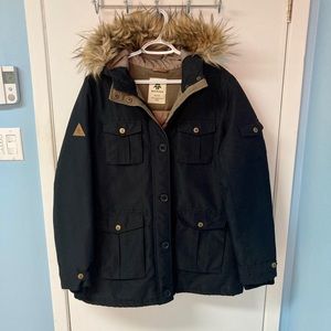 Woods black winter jacket